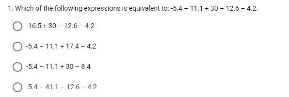 Which of the following expressions is equivalent to:-example-1