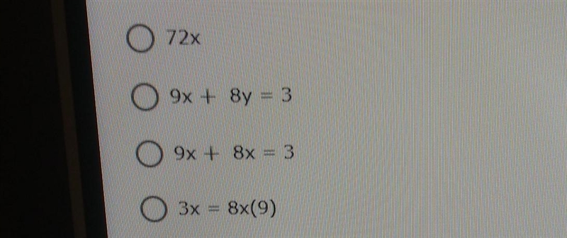 write the following statement as an algebraic expression or equation.three is the-example-1