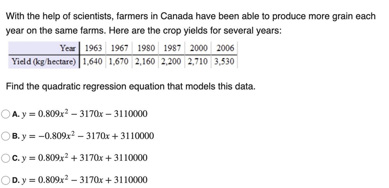 2: With the help of scientists, farmers in Canada have been able to produce more grain-example-1