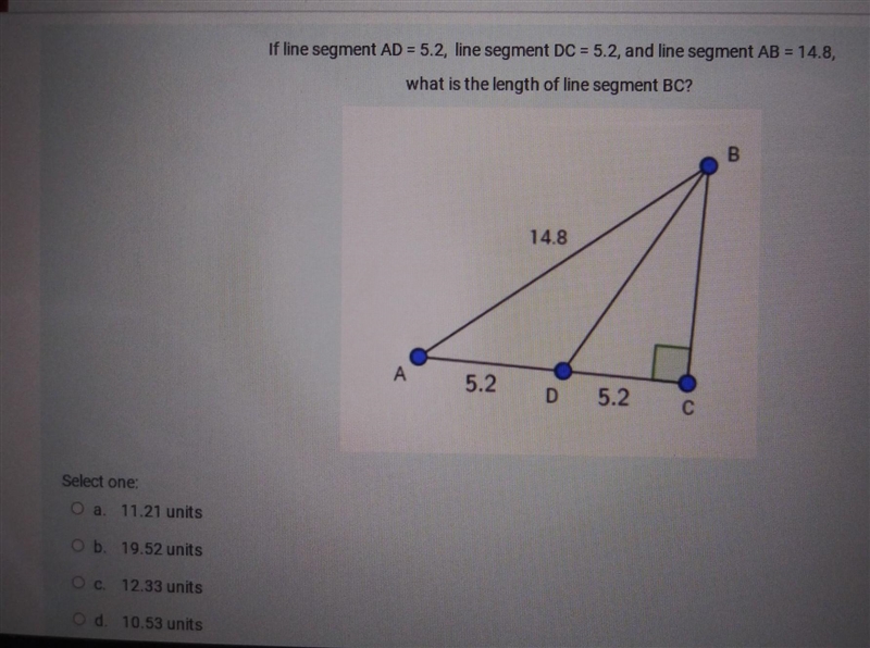 What is the length of line segment BC?​-example-1