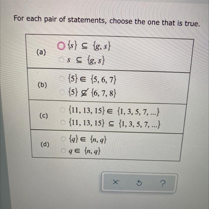 For each pair of statements choose the one that is true ABC or D-example-1