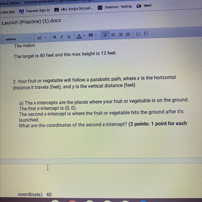 I don’t understand how to get the second x intercept-example-1