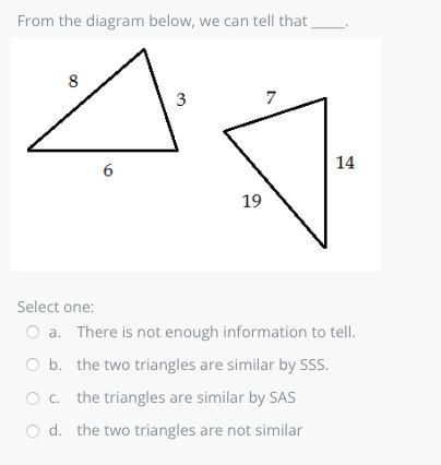 From the diagram below, we can tell that _____.Select one:a.There is not enough information-example-1