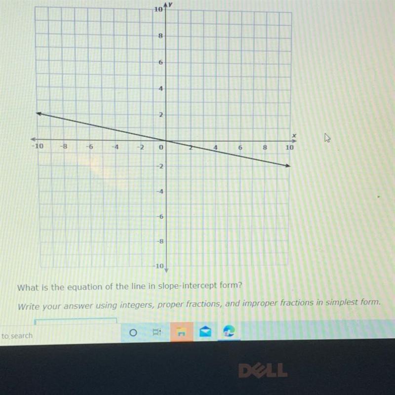 What is the equation of the line in slope-intercept form-example-1