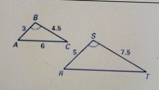 If the triangles are similar find the perimeter of triangle RST.-example-1