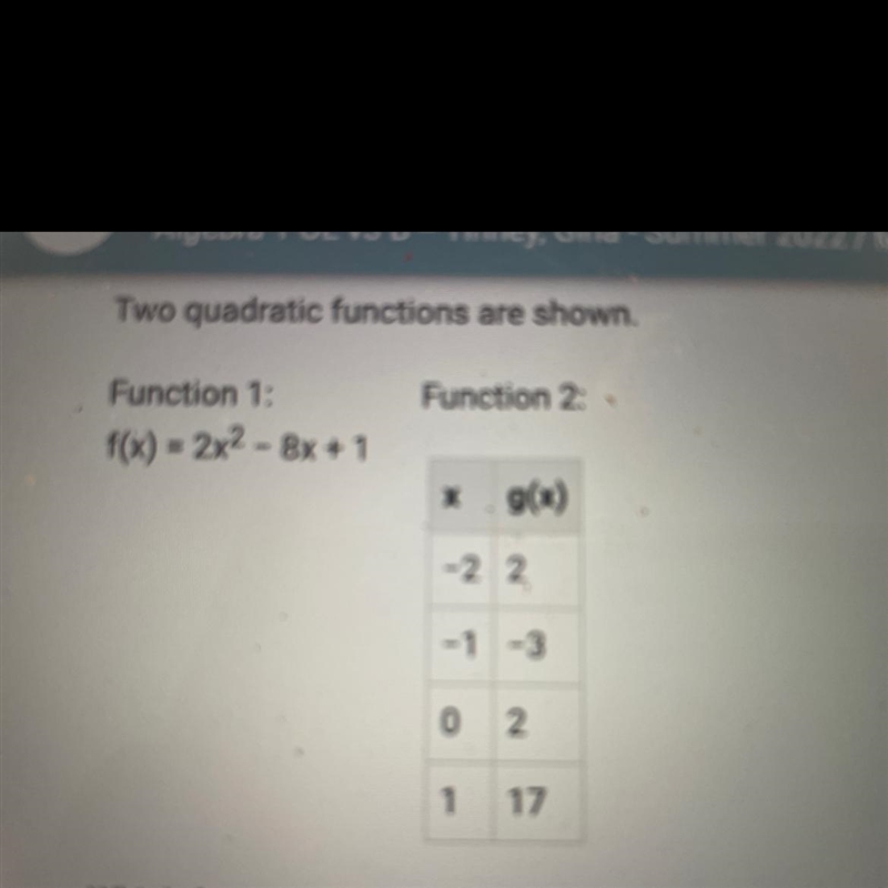 Which function has the least minimum value and what are its coordinates?-example-1