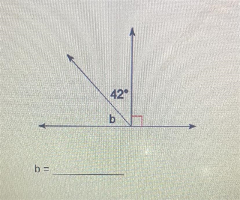 What is the unknown angle b?-example-1