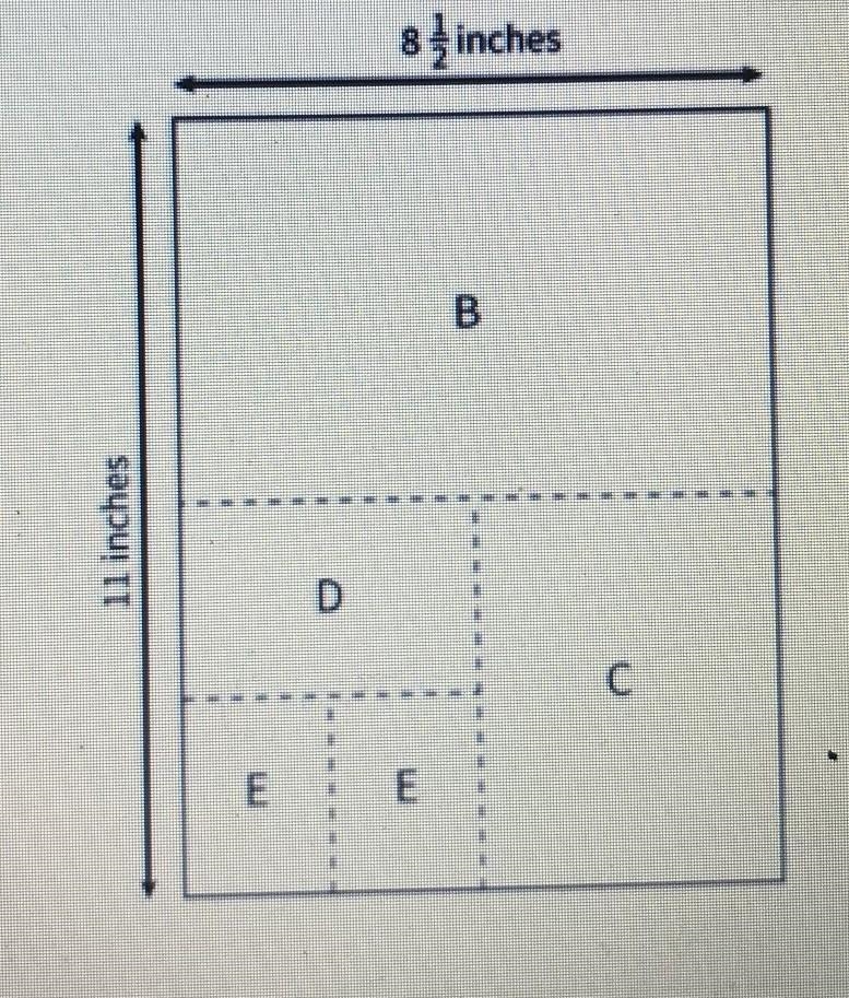 rectangles were made by cutting an inch by 1 piece of paper in half, in half again-example-1