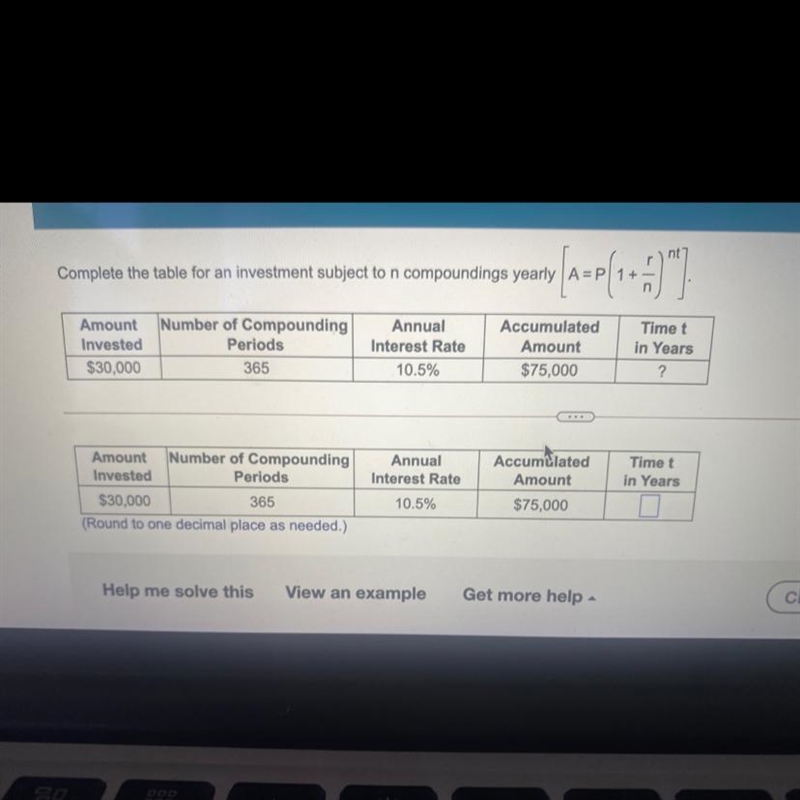 Complete the table and round to one decimal place as needed-example-1