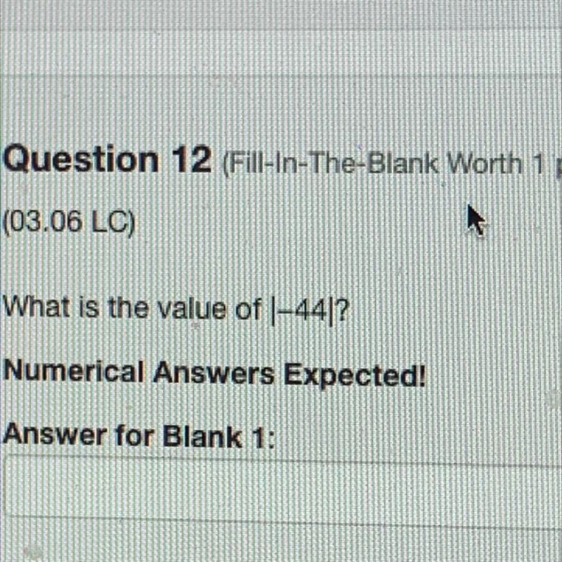 What is the value of |-44|?-example-1