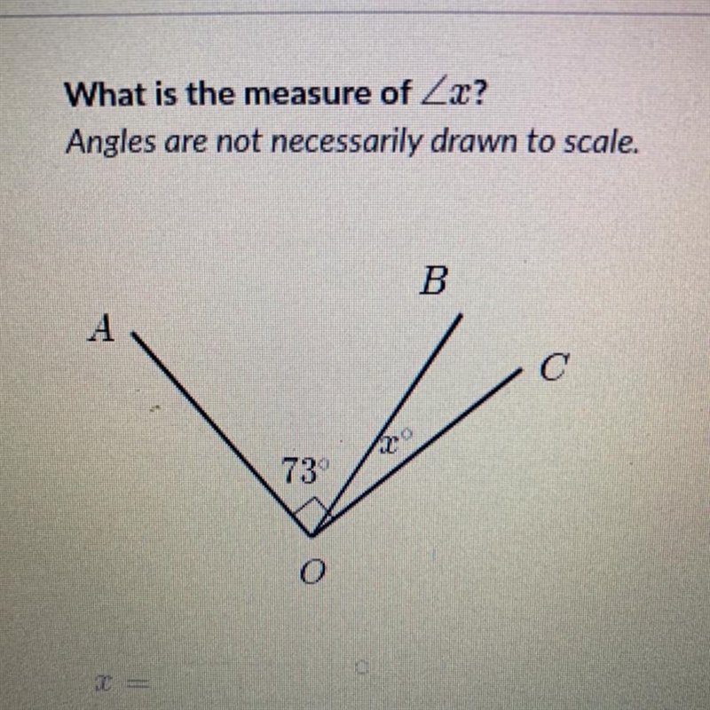 What is the measure of Zx? Angles are not necessarily drawn to scale.-example-1