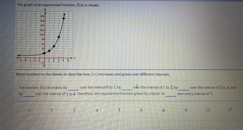 WILL GIVE BRAINLEIEST HURRRYY The graph of an exponential function, f(x), is shown-example-1