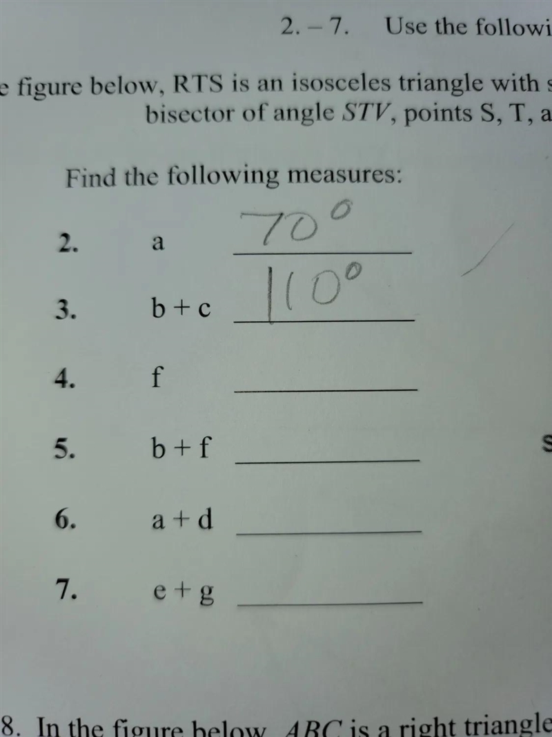 in the figure below, RTS is an isosceles triangle with sides SR=RT, TVU is an equilateral-example-2