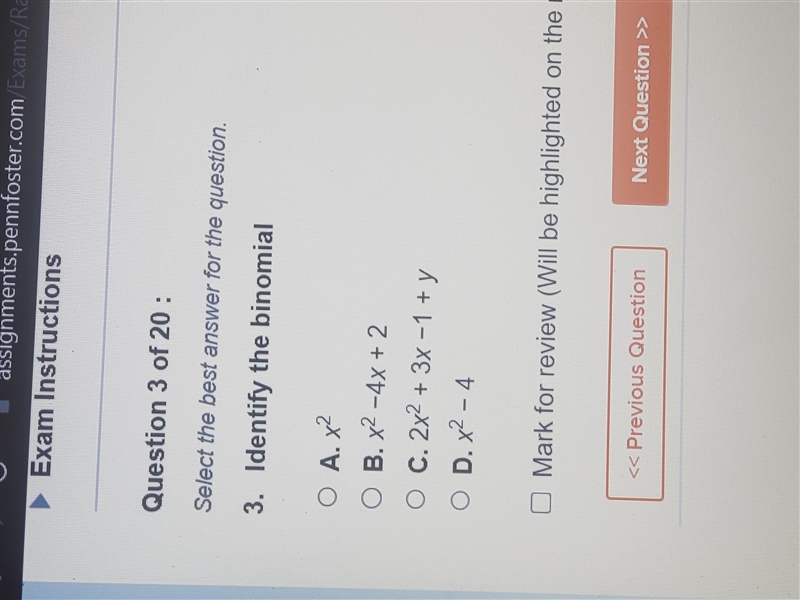 Identify the binomial-example-1