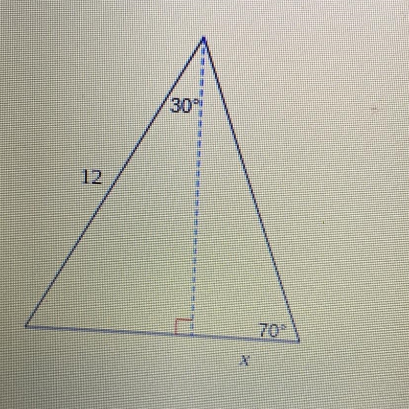 How to solve for x in an equation like 12sin(30)=x or am i doing that wrong too-example-1