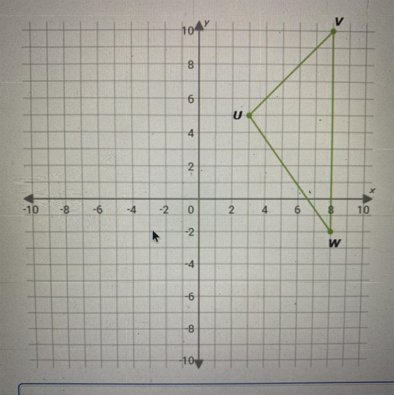 What is the area of triangle UVW?-example-1