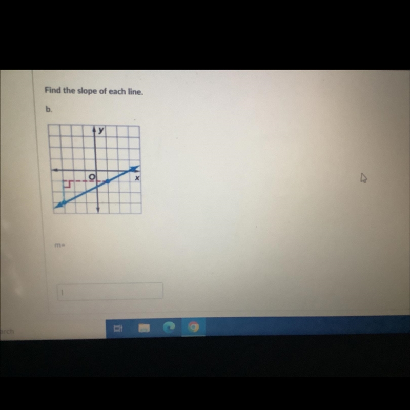 Find the slope of each line what does m equal?-example-1