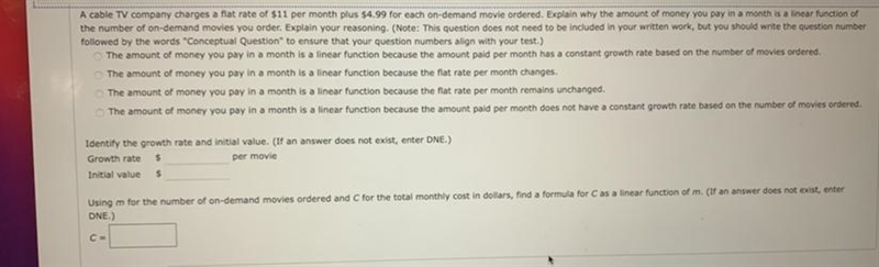 can you help please help me Help with the linear functionThe previous answers are-example-1