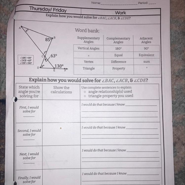 Please solve and show work!!! Need by tomorrow look at attached photo!!<44-example-1