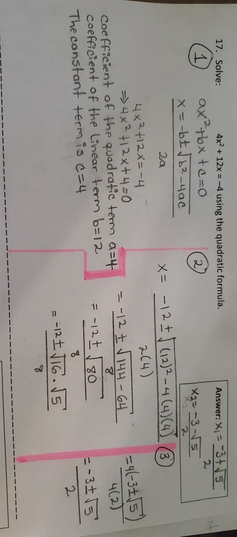 I need help hereI just have to answer this question,WHAT IS THE DISCRIMINANT VALUE-example-1