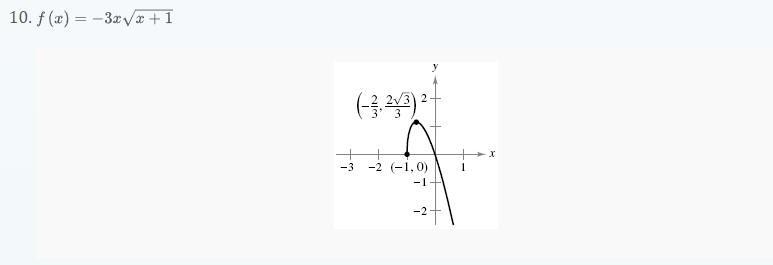 Find the value of the derivative (if it exists) at each indicated extremum.-example-1