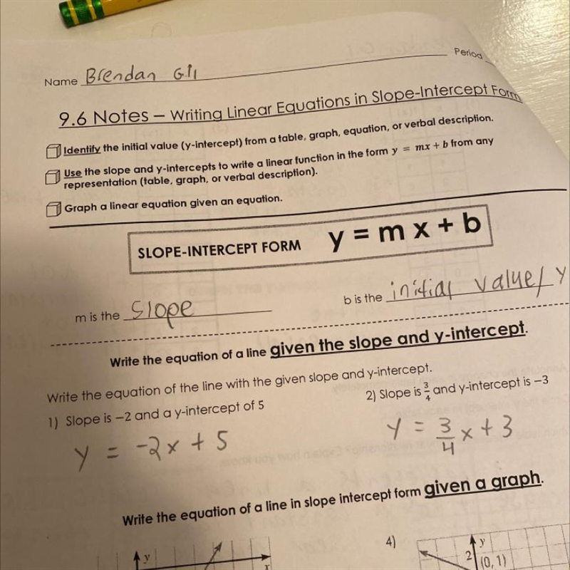 Is this answer correct for question 1? is that what the equation would be?-example-1