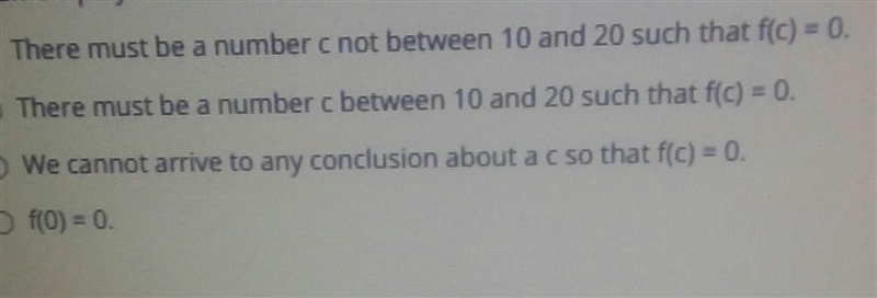 assume a polynomial function f satisfies f(10)=1 and f (20)=2. which one of the following-example-1