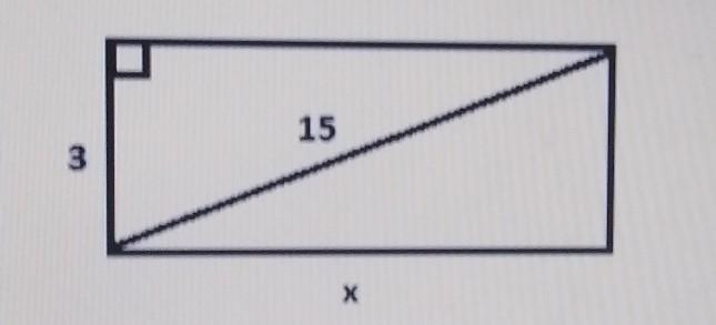 For the rectangle shown below, which can be used to find the value of x?A. 3^2 + x-example-1