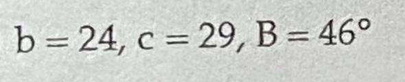 Determine the number of triangles ABC possible with the given parts.-example-1