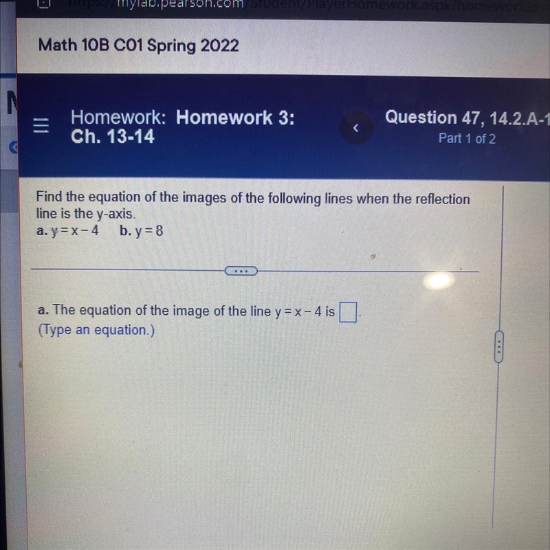 Find the equation of the images of the following lines when the reflectionline is-example-1