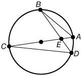 If m∠B = 14°, and m∠D = 49°, what is m∠BEA?-example-1