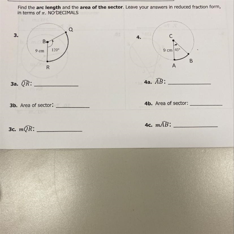 Topic 8.4: Finding arc measures and lengths, and area of sectors within circlesFind-example-1