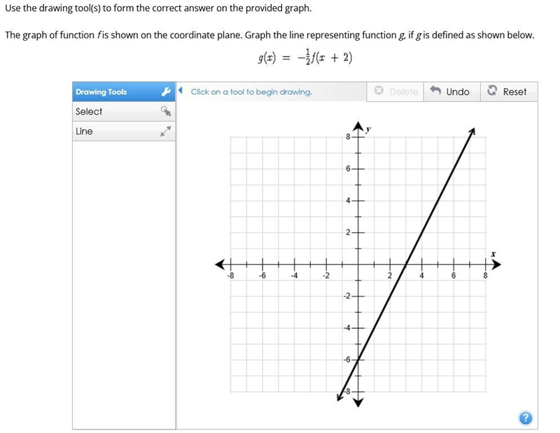 Use the drawing tool(s) to form the correct answer on the provided graph.The graph-example-1