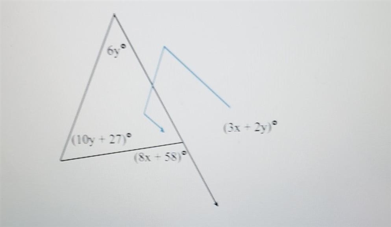 Solve for x and y. Give exact values, do not round-example-1