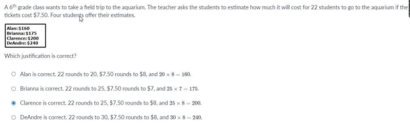 A 6th grade class wants to take a field trip to the aquarium. The teacher asks the-example-1