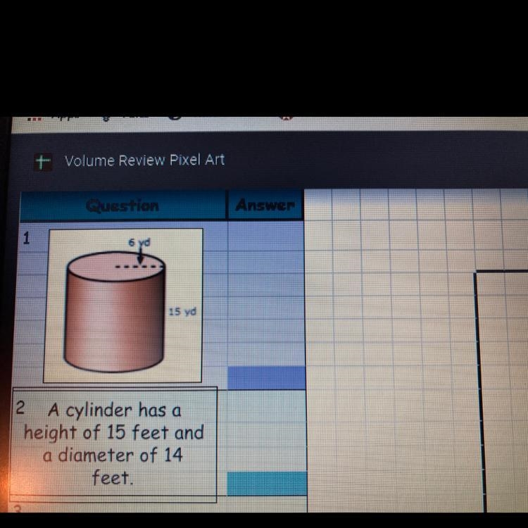 Find the volume for this problem use three. 14 for pi and round your answer to the-example-1