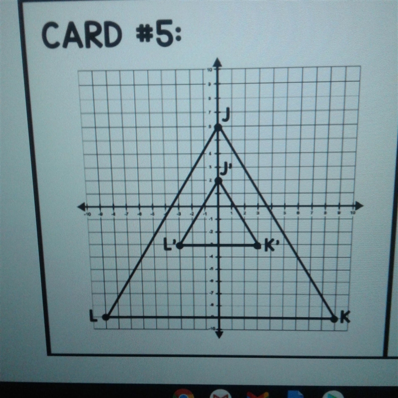 Emmit says the dilation can be represented by (1/2X, 1\2Y)Emily says the dilation-example-1