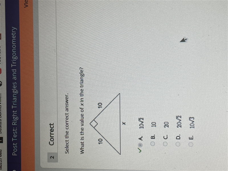 What is the value of X in the triangle-example-1