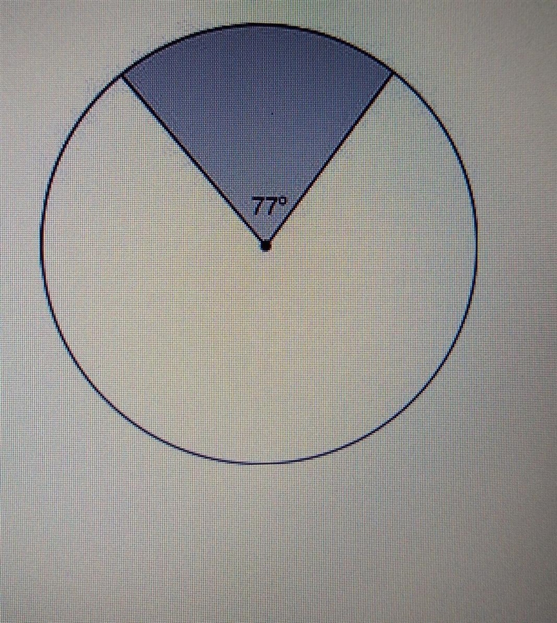 The shaded area in the circle below represents a damaged section of a 6-foot diameter-example-1