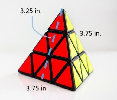 You need to create a decorative box to gift your friend a pyraminx. The pyraminx is-example-1