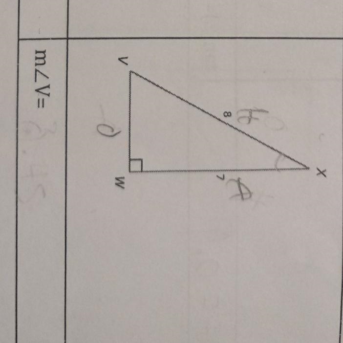 Solve the right triangle. Round to the nearest degree and nearest tenth of a unit-example-1