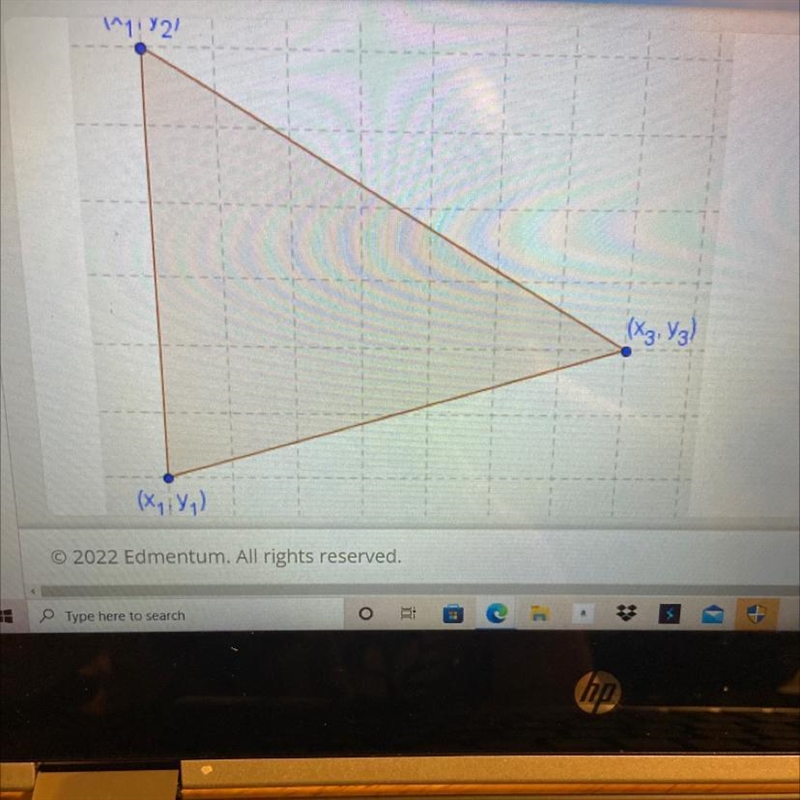 What is the area of this triangle need homework help-example-1