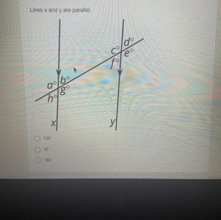 Need explanation to this exercise Given d =50 degrees, Find g?-example-1