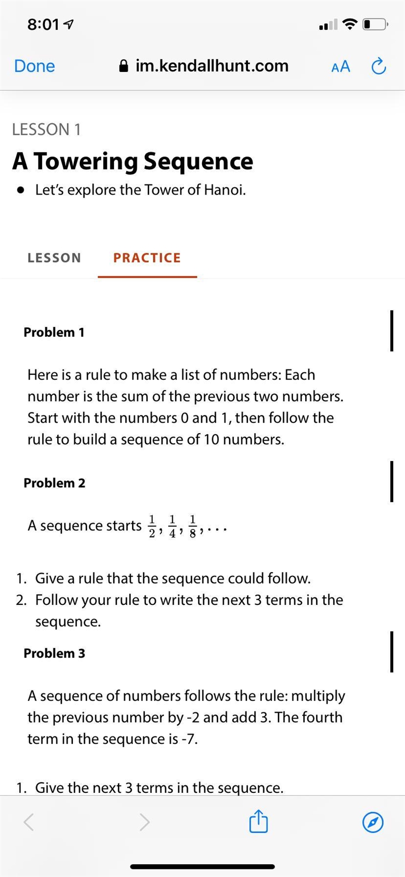 A sequence starts Give a rule that the sequence could follow.-example-1