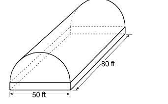 A roof in the shape of a half-cylinder covers the a local soccer field so kids can-example-1