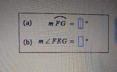 The circle below has center E. Suppose that m-example-2