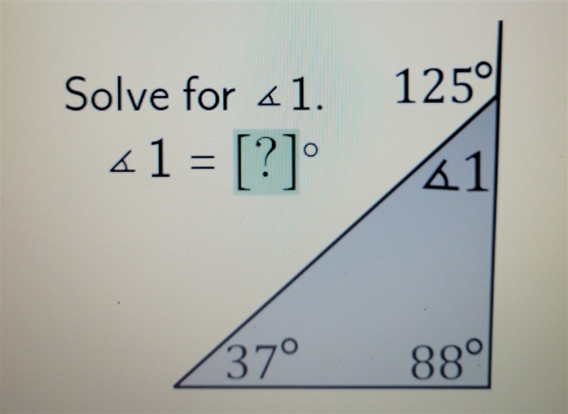 Solve for A 1. A 1 = ?° (I've tried answering 0, it isnt right.)​-example-1