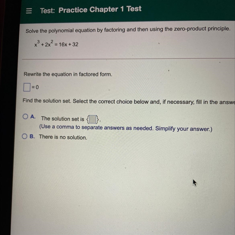 Solve the polynomial equation by factoring and then using the zero product principle-example-1