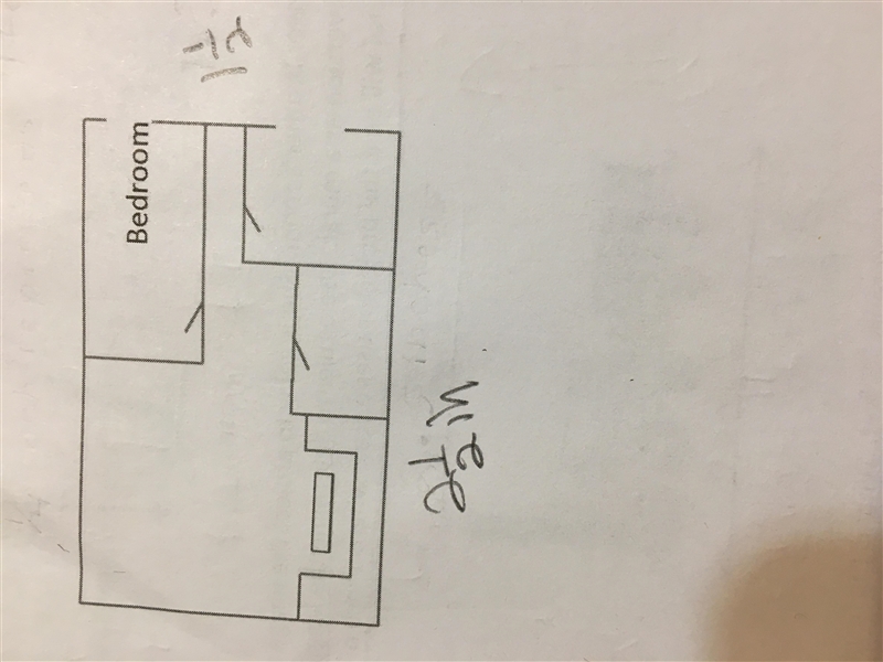 A model of an apartment is shown below where 1/4 inch represents 4 feet in the actual-example-1