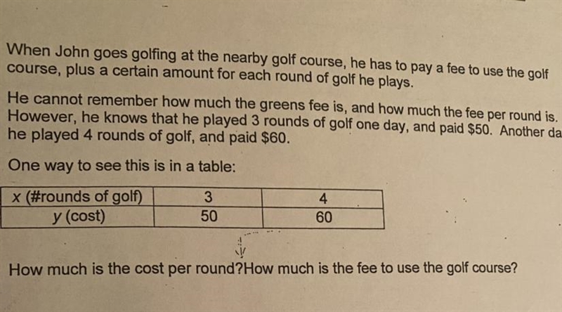 How would you find the cost per round and the overall fee?-example-1